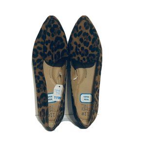 Time And Tru Womens Loafers Sz 11W Leopard Pattern